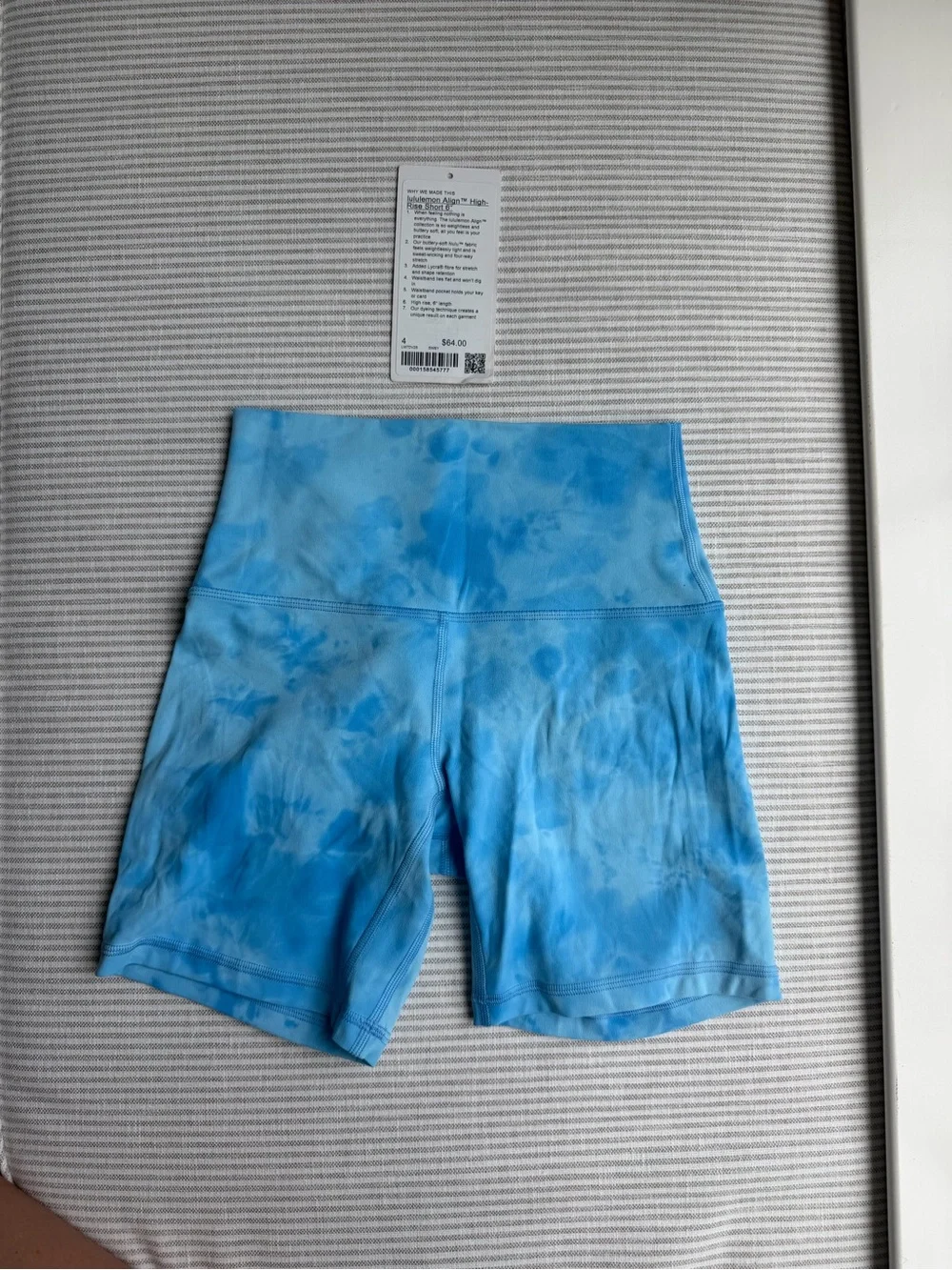 💙🫐 Lululemon Align High-Rise 6” Smoothie Wash Blueberry Multi Short, size Small